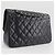 Bolsa de ombro em pele caviar Chanel A58600 Preto - vista 3