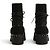 Stivaletti Chanel EU39 Nero Lana Tweed e Catena Combat Shoes Boots UK6 US8.5 - vista 4