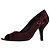 Sergio Rossi Scarpe peep toe in velluto borgogna con bordino in velluto e fiocco Bordò Porpora