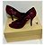 Sergio Rossi Scarpe peep toe in velluto borgogna con bordino in velluto e fiocco Bordò Porpora - vista 4