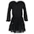  Michael Kors Pleated Mini Long Sleeve Dress in Black Polyester  ref.1847208