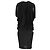 Abito al ginocchio con spalle scoperte Givenchy in viscosa nera Nero - vista 3