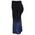 Roland Mouret Gradient Midi Bleistiftrock aus schwarzer und blauer Wolle - Ansicht 2