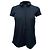 Camisa Polo Akris Piqué en algodón negro