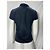 Camisa Polo Akris Piqué en algodón negro - vista 10