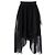 Christian Dior Falda midi de tul negro plisada asimétrica Dior