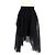 Christian Dior Falda midi de tul negro plisada asimétrica Dior - vista 2
