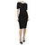 Altuzarra Schwarzes, tailliertes Midi-Kleid mit Knöpfen an der Seite - Größe M