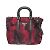 Borsa a spalla Prada in tessuto camouflage Rosso