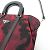 Borsa a spalla Prada in tessuto camouflage Rosso - vista 7