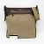 Borsa a spalla in pelle e jacquard Prada VA0649 Beige Marrone scuro - vista 4