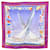 Hermès Carré 90 Purple Silk  ref.1847676