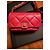 Chanel 19 Gürteltasche aus rotem Lammleder - Ansicht 8