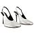Foil Ufo Tacones - Coperni - Cuero - Plata - vista 2