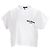 Top corto Balmain en blanco