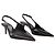 Gloss Star Cut Out Low Stiletto Pumps - Coperni - Leather - Black - view 2