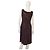 Vestido Blumarine marrom de lã com detalhes de pele e pérolas - vista 2