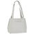 Borsa a spalla CHANEL in pelle caviar bianca oro CC Auth bs19456 Bianco D'oro