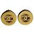 Orecchini Chanel logo CC dorati D'oro