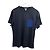 Camisa Loewe Negra de Algodón de Manga Corta con Logo Bordado Negro