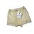Shorts Christian Dior de linho e cashmere bege