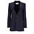Blazer de botão único em lã azul marinho Ami - vista 6