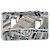 Timeless Chanel Medium Classic Patchwork Double Flap Schultertasche aus mehrfarbigem Denim Grau