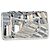 Timeless Chanel Medium Classic Patchwork Double Flap Schultertasche aus mehrfarbigem Denim Grau - Ansicht 3