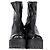 Miu Miu Stretch-Plattformstiefel aus schwarzem Naplak-Leder - Ansicht 2