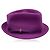 Borsalino Purple Felt Wool Hat with Ribbon One Size