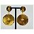 Orecchini a clip pendenti in matelassé dorato Chanel Gold hardware - vista 3
