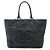 Borsa tote in caviale Chanel Coco Mark Nero