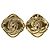 Chanel Coco Mark Ohrringe vergoldet 94P Golden