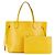 Louis Vuitton Neverfull MM Tote Bag Yellow Leather