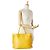 Louis Vuitton Neverfull MM Tote Bag Yellow Leather - view 12