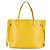Louis Vuitton Neverfull MM Tote Bag Yellow Leather - view 2