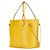 Louis Vuitton Neverfull MM Tote Bag Yellow Leather - view 3