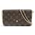 Louis Vuitton Monogram Pochette Felicie Bag M81896 Brown Cloth  ref.1850475