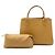Longchamp Leather Tote Bag Light Camel