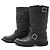 Botas de cuero Matelassé de Chanel Negro - vista 2