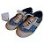 Sneakers Louis Vuitton Blu e Beige in Pelle