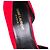 SAINT LAURENT - Décolleté in camoscio rosso Saint Laurent Kid Scamosciato (T39) - vista 4