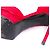 SAINT LAURENT - Décolleté in camoscio rosso Saint Laurent Kid Scamosciato (T39) - vista 6