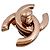 CHANEL chiusura  CC turnlock oro rosa D'oro
