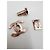 CHANEL chiusura  CC turnlock oro rosa D'oro - vista 3