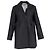 Blazer de un solo botón a rayas de Christian Dior en lana gris