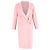 Abrigo cruzado Max Mara en lana rosa