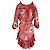 Zimmermann Mini-Rüschkleid mit floralem Druck aus rotem Polyester - Ansicht 3