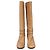 Chloé Knee-High Riding Heeled Boots in Brown Leather - view 2