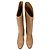 Chloé Knee-High Riding Heeled Boots in Brown Leather - view 5